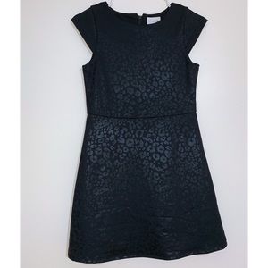 Children’s Place Black Leopard Print Dress.